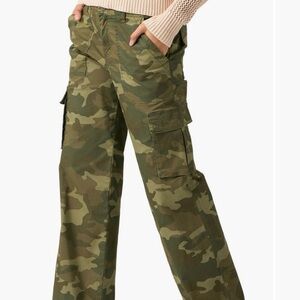 Sanctuary Janice Cargo Essential Relaxed Camo Military Cargo Cotton Lounge Pants